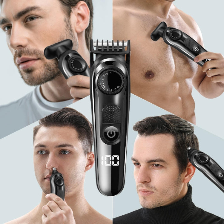 5 In 1 Men Multi-functional Haircut Carving Electric Shaver Reciprocating Shaver Set With Storage Bag by buy2fix