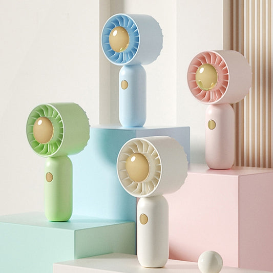 Hand Holds Small Fan Portable Mini Pocket Fan, Style: White Spray Plating Version by buy2fix