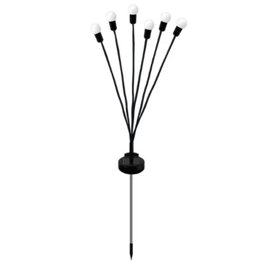 2sets Solar Firefly Lights Christmas Outdoor Garden Waterproof Lawn Lights, Color: 6 Head Color Light by buy2fix