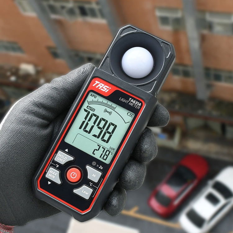 TASI TA631A 200,000 LUX Illuminating Meter Bright Test Instrument Brightness Light Meter by TASI