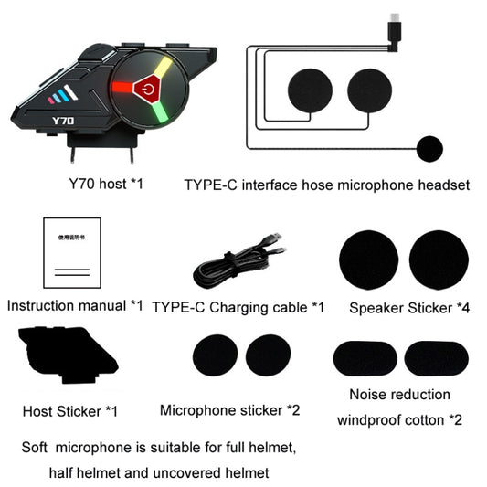 KUQIBAO Motorcycle Helmet Built-in Waterproof Bluetooth-compatible Earphone(Soft Microphone) by KUQIBAO