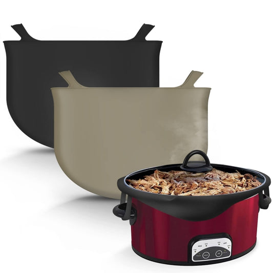 8QT Silicone Slow Cooke Liners Reusable Leakproof Crock Pot Liners(Pink) by buy2fix