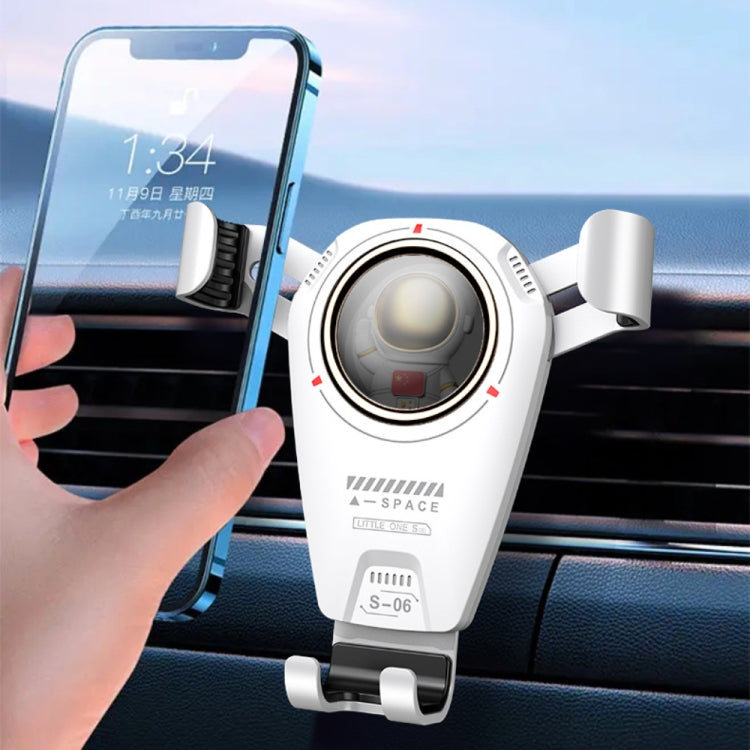 S-06 Car Air Outlet Gravity Holder Retractable Rotating Mobile Phone Bracket(Black) by buy2fix
