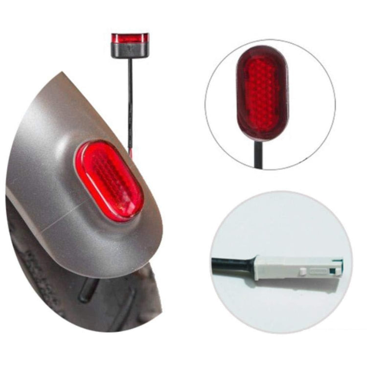 For Xiaomi M365 / PRO Rear Gear Tail Light+Buckle+Battery Connection Line(Black) by buy2fix