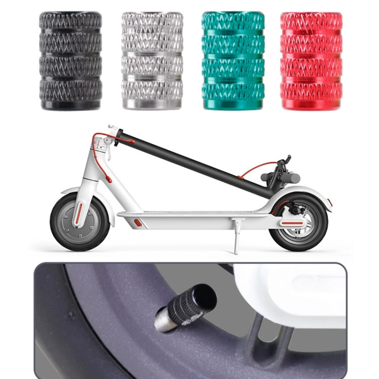 For Xiaomi M365 / Pro Electric Scooter Dust-Proof Aluminum Alloy Gas Mouth(Green) by buy2fix