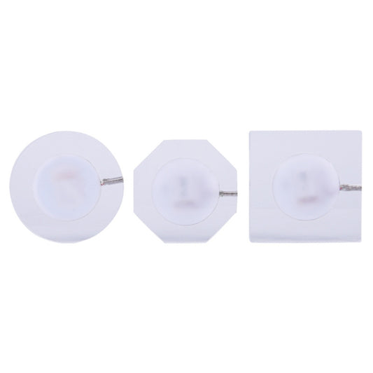 100x10mm Octagonal USB Charging LED Light Up Acrylic Coaster Transparent Crystal Base(White Light) by buy2fix