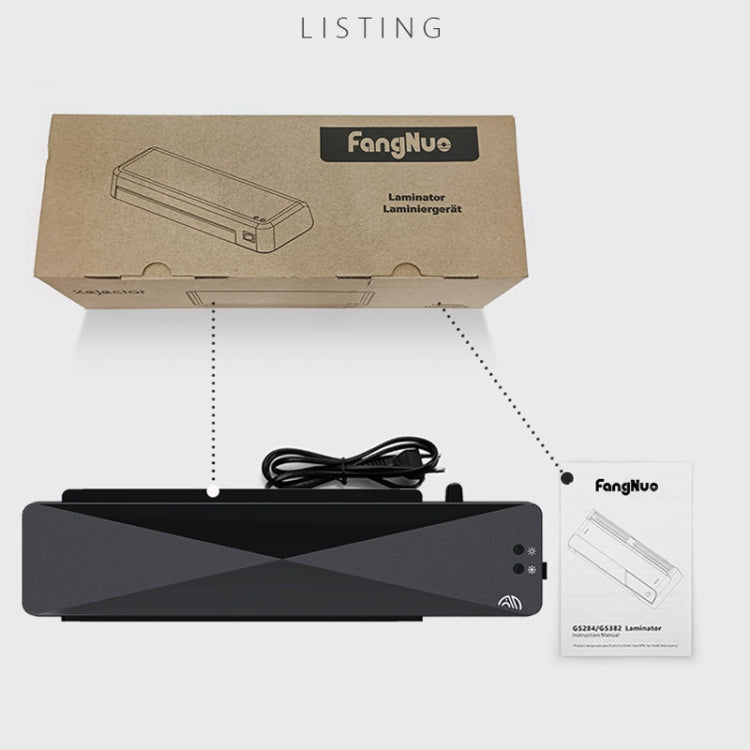 9 Inch A4 Hot Cold Laminator Machine Book Documents Laminator, Size: Only Machine(220V EU Plug) by buy2fix