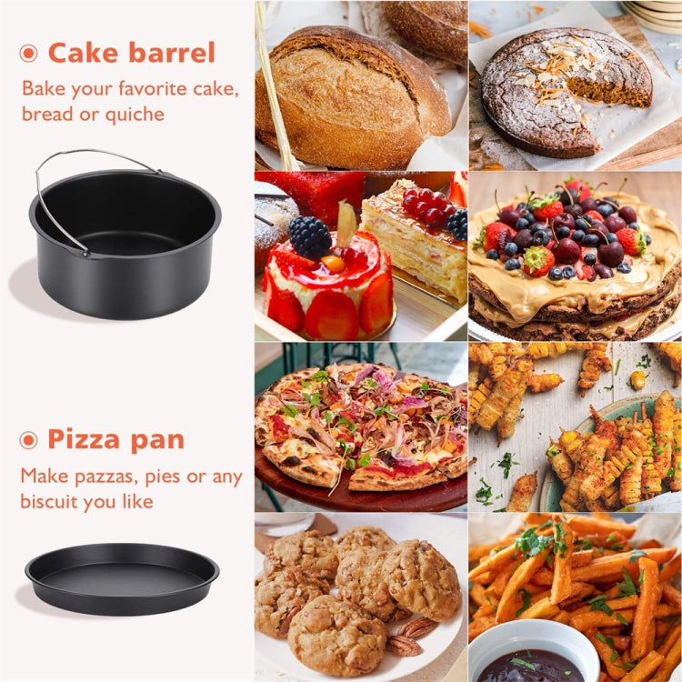 9 -inch Cake Basket with Handle + Pizza Tray Air Fryer Accessory Set Bakeware by buy2fix