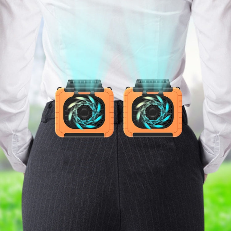 Outdoor Waist-Mounted Lighting Fan Multifunctional Bracket Hanging Neck Fan(Grass Green) by buy2fix