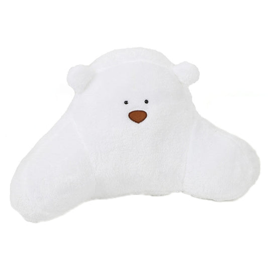 Car Cartoon Bear Plush Seat Upholstery Pillow, Color: Lumbar Pillow White by buy2fix