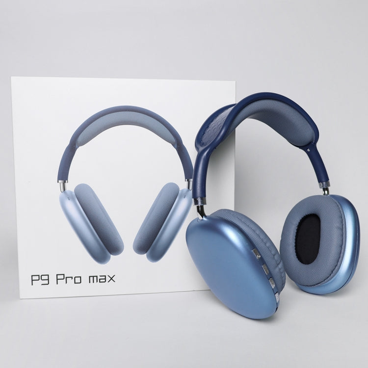 Wireless Bluetooth Headphones Noise Reduction Stereo Gaming Headset(Blue) by buy2fix