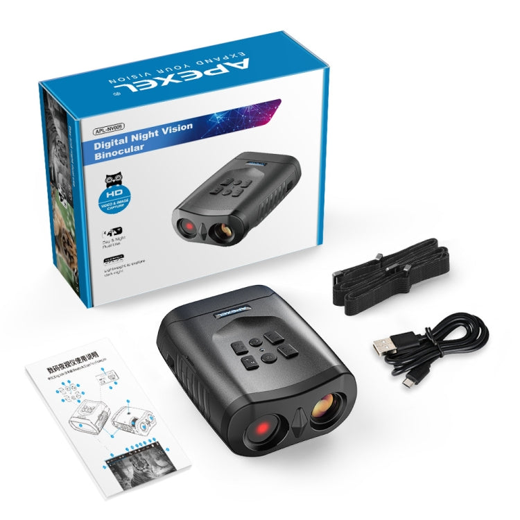 APEXEL 3-inch LCD HD Screen Photo Video Portable Binoculars Digital Infrared Night Vision Device(APL-NV009) by APEXEL