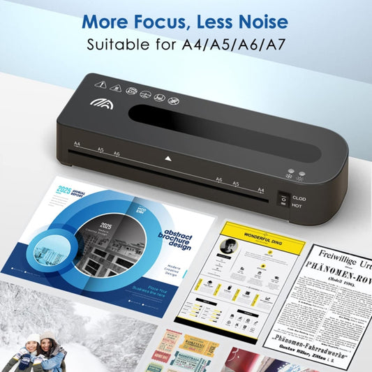 FN333 A4 Photo Laminating Machine With Hot And Cold Mode, Size: Set 4(EU Plug) by buy2fix