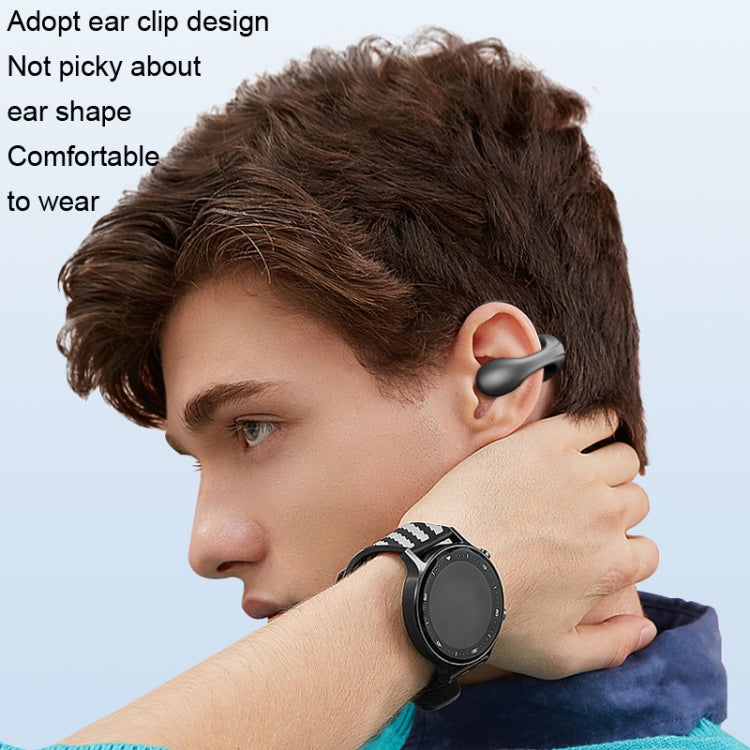 Single Ear Bone Conduction Bluetooth Earphone In-Ear Wearable Running Sports Mini(Black) by buy2fix