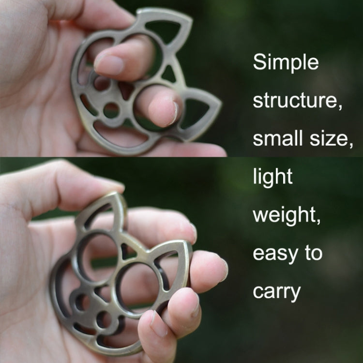 2pcs Cartoon Pig Self-Defense KeyChain Fist Gloves Finger Buckle Emergency Window Breaker(Silver) by buy2fix