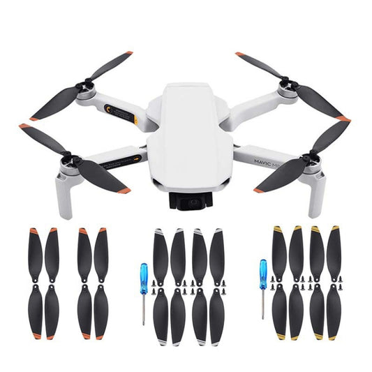 For DJI Mavic Mini 4726F Wing Propeller Blade Drone Accessories, Spec: 2pairs Silver Edge by buy2fix