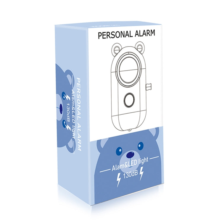 130dB LED Personal Alarm Pull Ring Outdoor Self-defense Products, Specification: Bear Style (Purple) by buy2fix