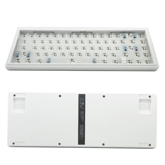 Hot Swap Shaft Wired RGB Back Light Customized Mechanical Keyboard Kit(White) by buy2fix