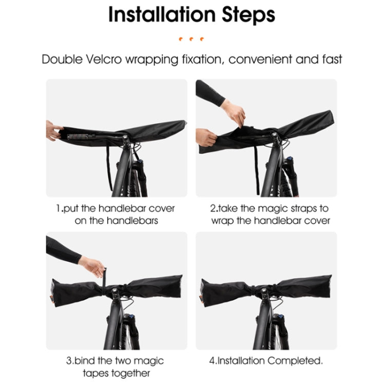WEST BIKING Bicycle Handlebar Rain & Dust Protection Cover(Black) by WEST BIKING