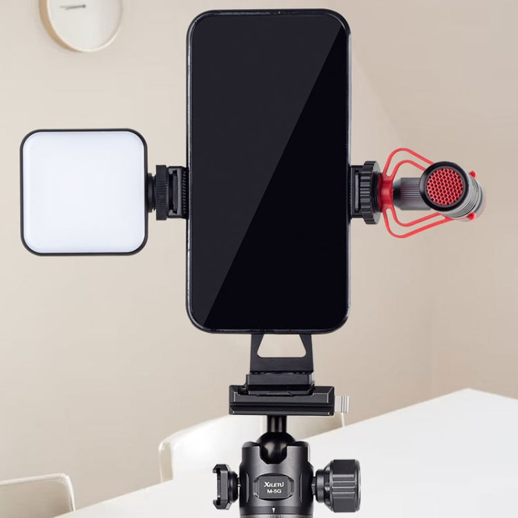 XILETU Metal Swivel Cold Shoe Mobile Phone Clip Photography Fixed Tripod by XILETU