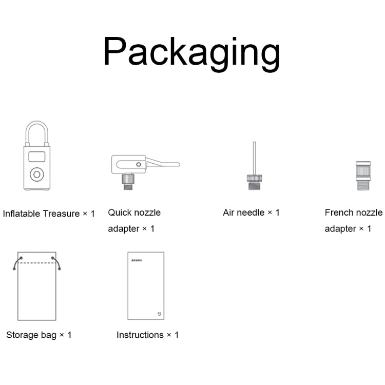 Xiaomi Mijia Portable Universal Car Air Pump Bicycle Tire Pump Electric Air Compressor(Air Pump 2) by Xiaomi Mijia