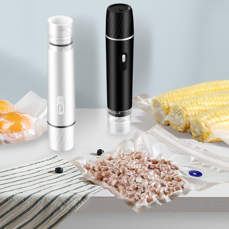 Handheld Vacuum Machine Rechargeable Food Preservation Compression Storage Machine(White) by buy2fix