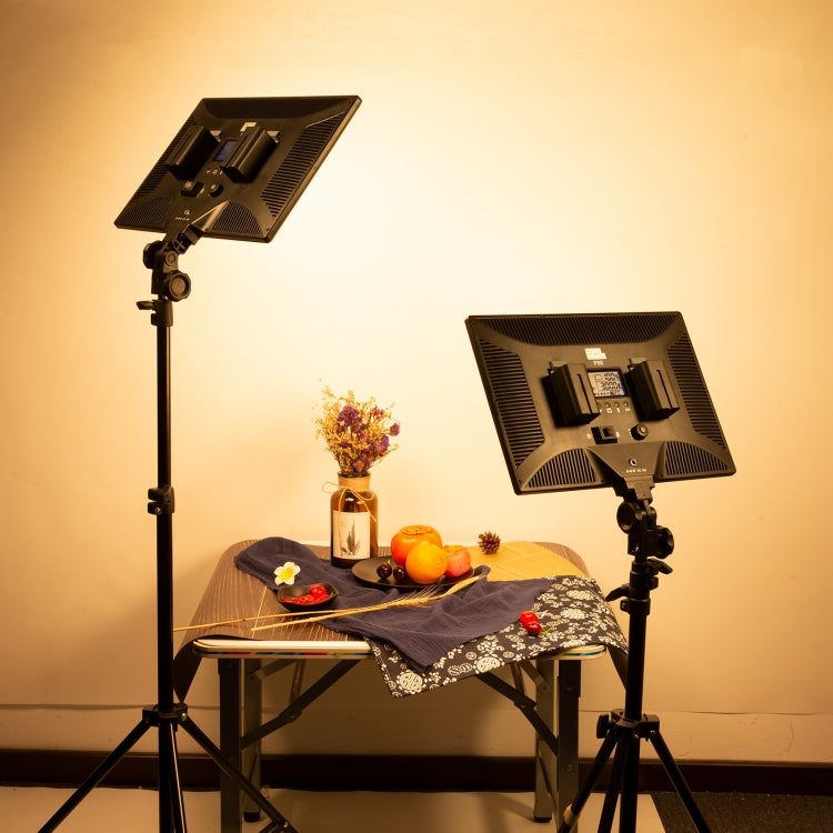 Pixel P50 Dual Color Temperature Flat Panel Fill Light 45W Soft Outdoor Shooting Fill Light For Straight Photography(Lamp+AU Plug Adapter) by Pixel