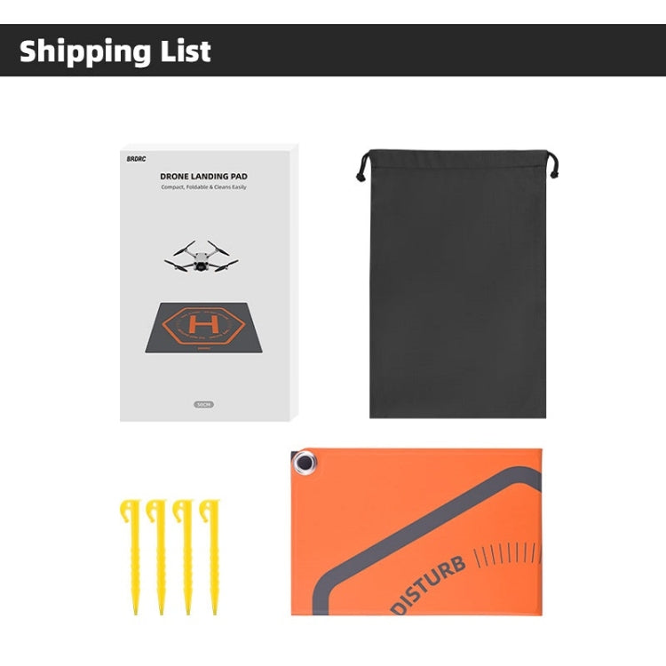 For DJI Mavic MINI 3PRO/AIR3/Avata BRDRC Drone Landing Pad, Size: 65x65cm by BRDRC