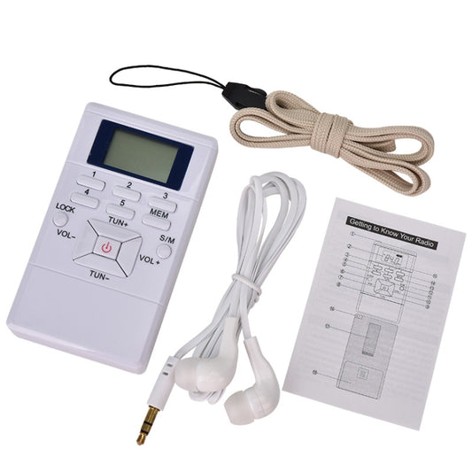 HanRongda HRD-109 Portable Mini FM Radio Conference Receiver(White) by HanRongda