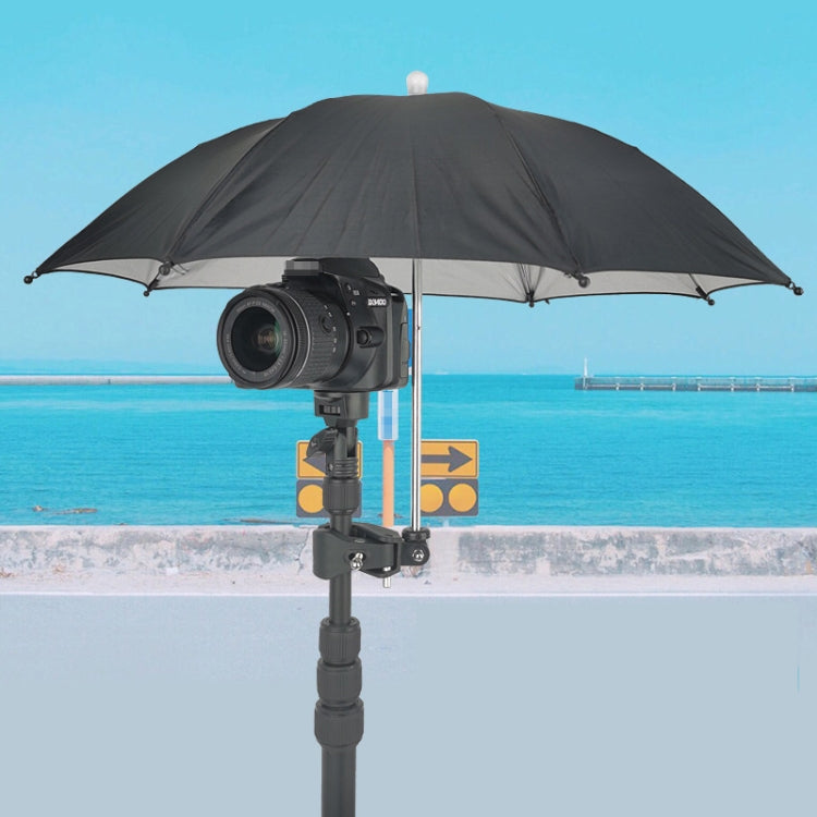 50cm Camera Umbrella Sunshade Adjustable Mobile Phone Parasol With Clip by buy2fix