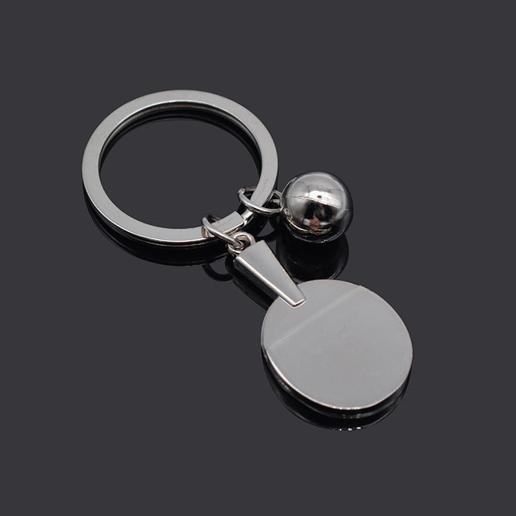 2pcs Table Tennis Metal Keychain Small Gift(BY-030) by buy2fix
