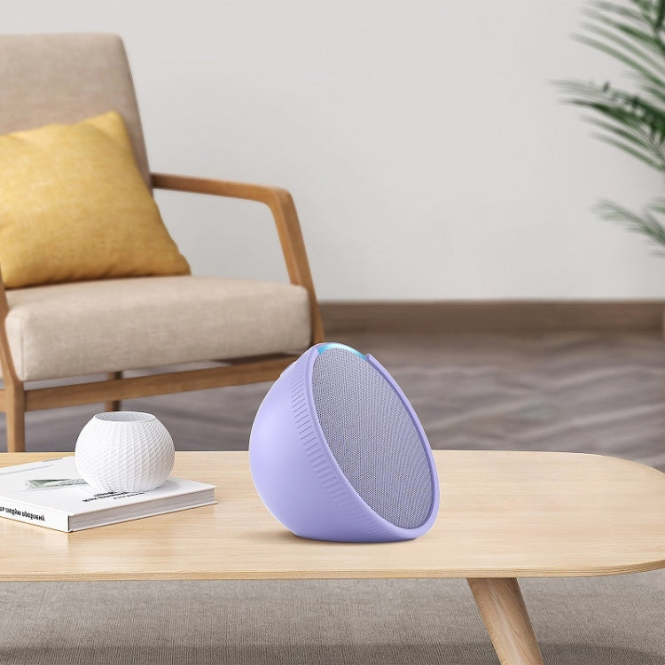 For Amazon Echo Pop Smart Speaker All-Inclusive Drop-Proof Protective Cover(White) by buy2fix