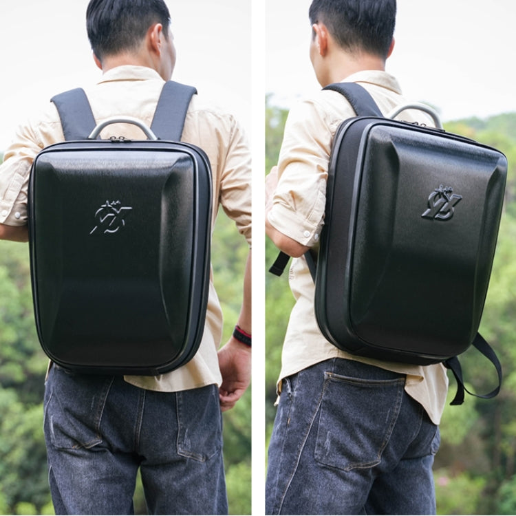 For DJI AIR 3 Hard Shell Storage Bag Portable Protective Backpack(Black) by buy2fix