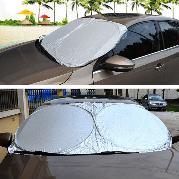 190x90cm Car Double Circle Sun Visor Heat Insulation Sun Protection Sun Block by buy2fix