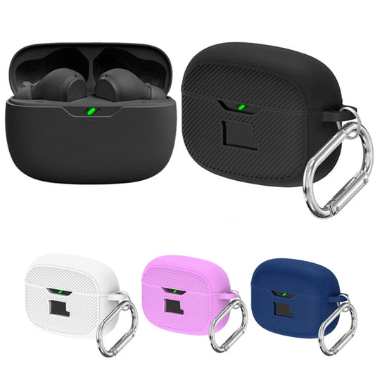 For JBL Vibe Beam Headphone Silicone Waterproof Dustproof Protective Case(Light Purple) by buy2fix