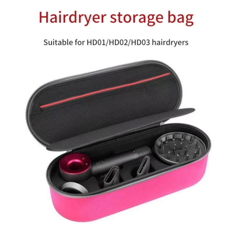 For Dyson HD01 HD03 Hair Dryer Storage Box EVA Hard Shell Bag(Rose Red) by buy2fix