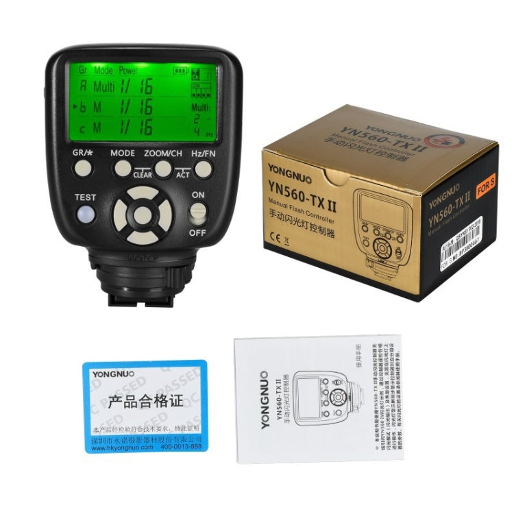 For Nikon Version YONGNUO YN560-TX II Studio Light Trigger Wireless Shutter Flash Trigger by YONGNUO
