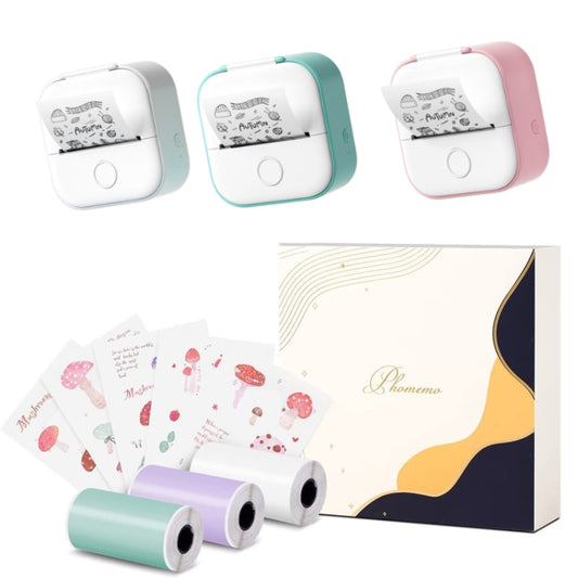 Phomemo T02 Gift Box Phone Bluetooth Mini Printer Photo Thermal Printer Family Student Wrong Question Printer(Pink) by Huawei