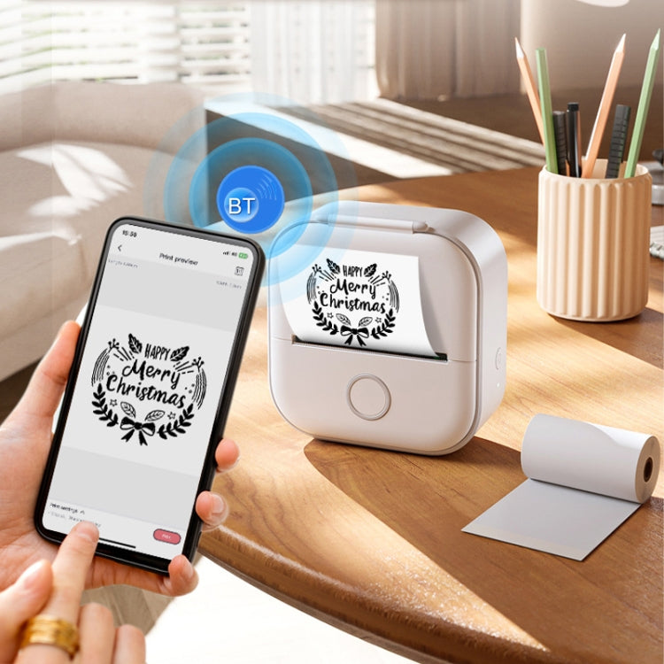 Phomemo T02 Gift Box Phone Bluetooth Mini Printer Photo Thermal Printer Family Student Wrong Question Printer(Pink) by Huawei