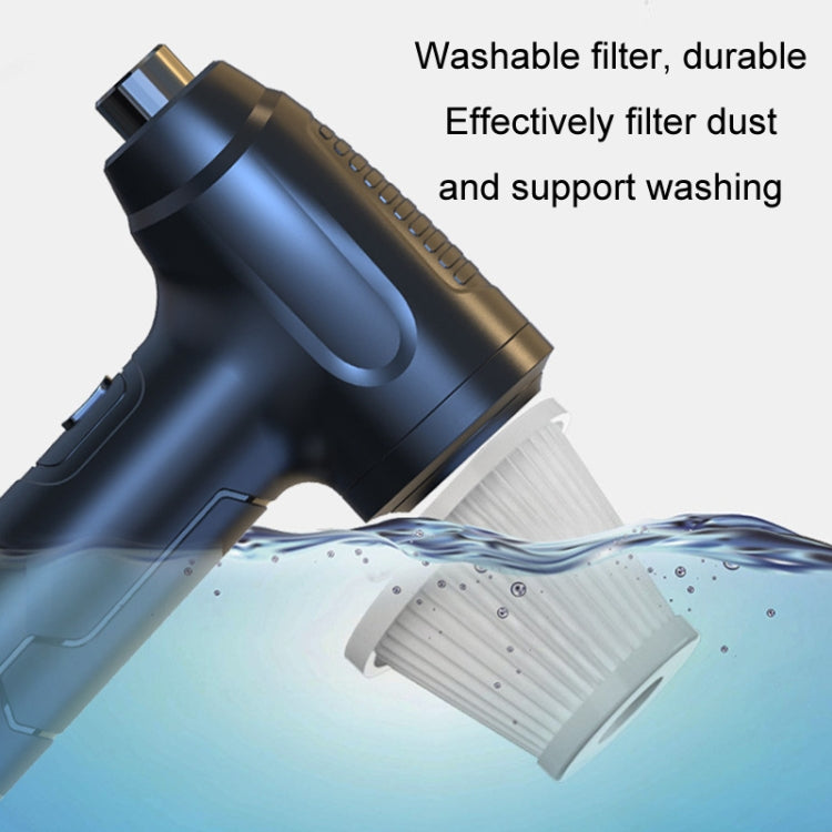 Vehicle-Mounted Home Rechargeable Vacuum Cleaner Keyboard Case Dust Blower(Black) by buy2fix