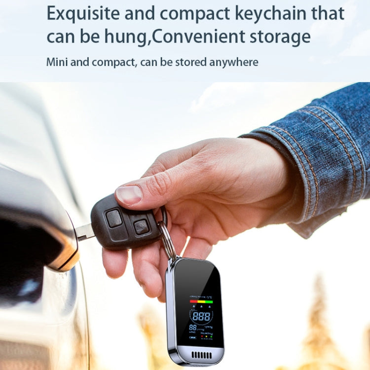 Mini Non-contact High-sensitivity Color Screen Digital Display Alcohol Tester(English) by buy2fix