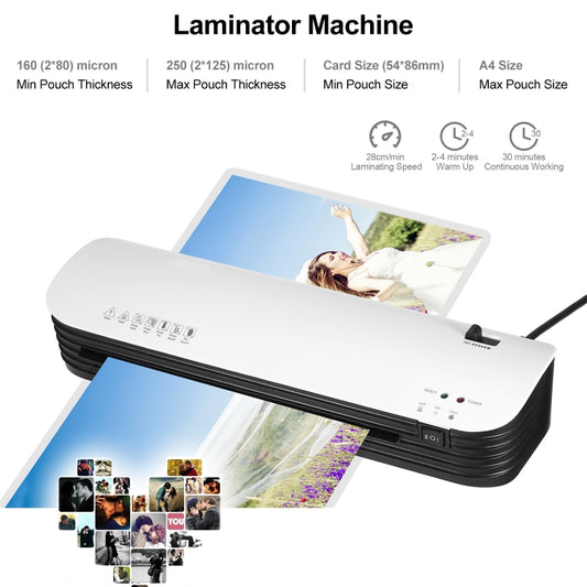 Osmile SL299 A4 Laminator Cold Hot Lamination Photo File Laminating Machine(US Plug) by Osmile