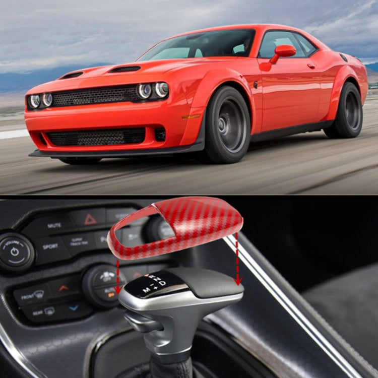 For Dodge Challenger/Charger SRT Gear Left-hand Drive Head Cover Gear Lever Decoration(Red) by buy2fix