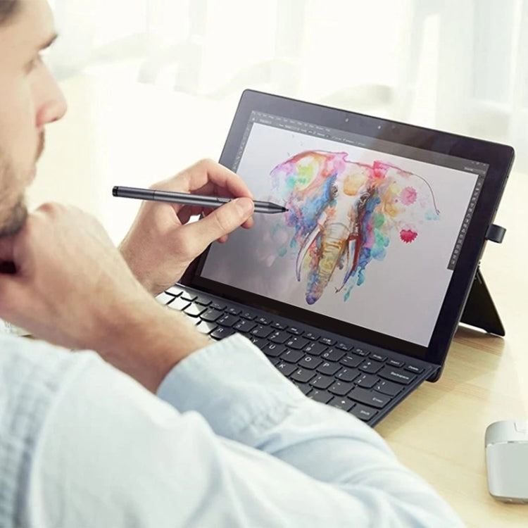 For Microsoft Surface 3 Pro 3/4/5/6/7/Book/Laptop/Go Pressure Touch Capacitance Pen(Silver) by buy2fix