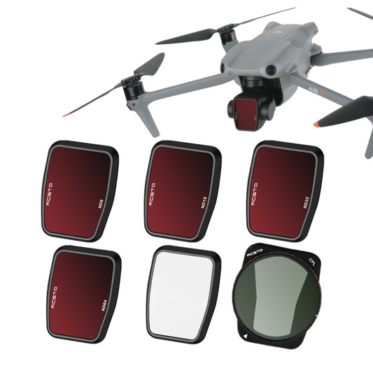For DJI Air 3 RCSTQ Multi-Layer Coating Waterproof Filter, Spec: ND-PL64 by RCSTQ