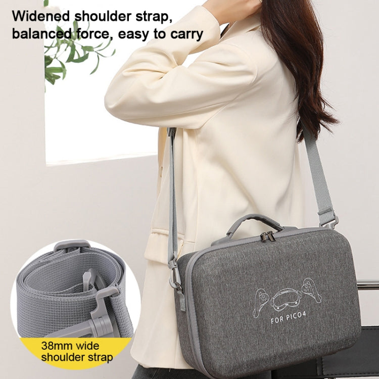 For PICO 4 VR Integrated Storage Bag Messenger Bag Hard Shell Protective Box by buy2fix