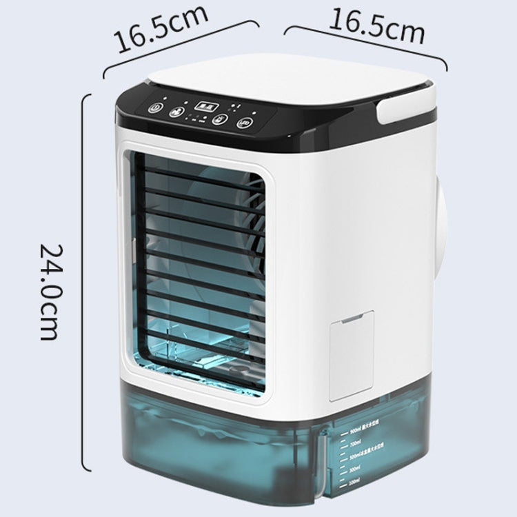 Desktop Mini Cold Air Fan Home Humidifier Dual Spray Air Conditioning Fan Without Plug by buy2fix