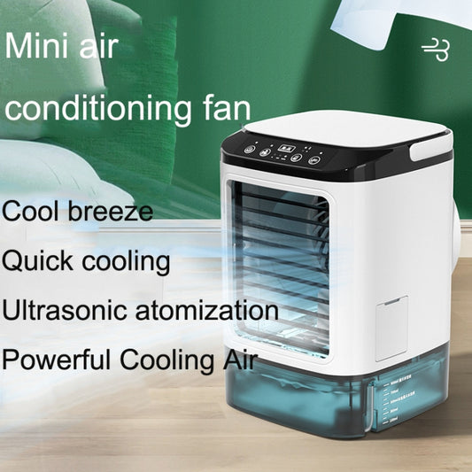 Desktop Mini Cold Air Fan Home Humidifier Dual Spray Air Conditioning Fan Without Plug by buy2fix