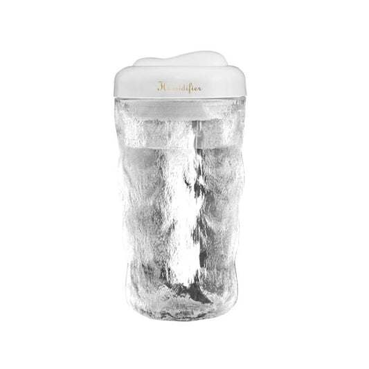 Iceberg Small Car Humidifier Atomization Mute Colorful Aromatherapy Machine(White) by buy2fix