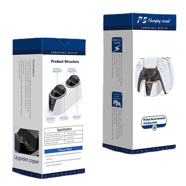 For PS5 Gamepad Contact Dual Charging Dock Gamepad Charger by buy2fix